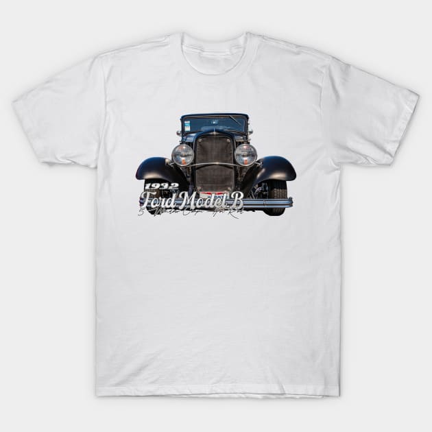 1932 Ford Model B 5 Window Coupe Hot Rod T-Shirt by Gestalt Imagery